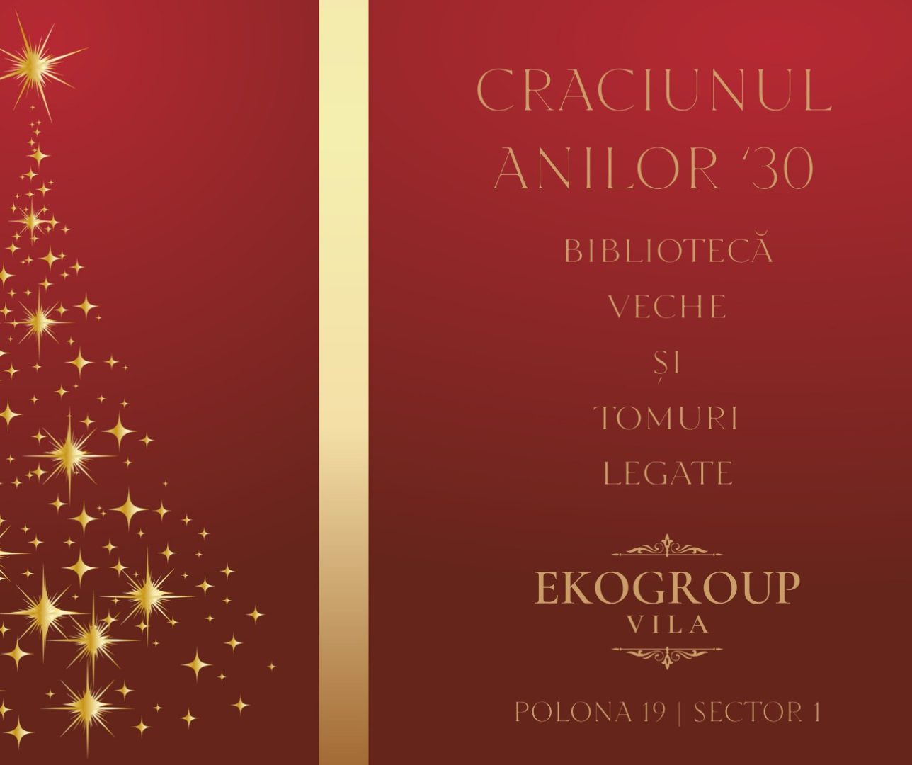 Crăciunul Anilor ’30 la Eko Group Vila: O Călătorie în Eleganța Interbelică