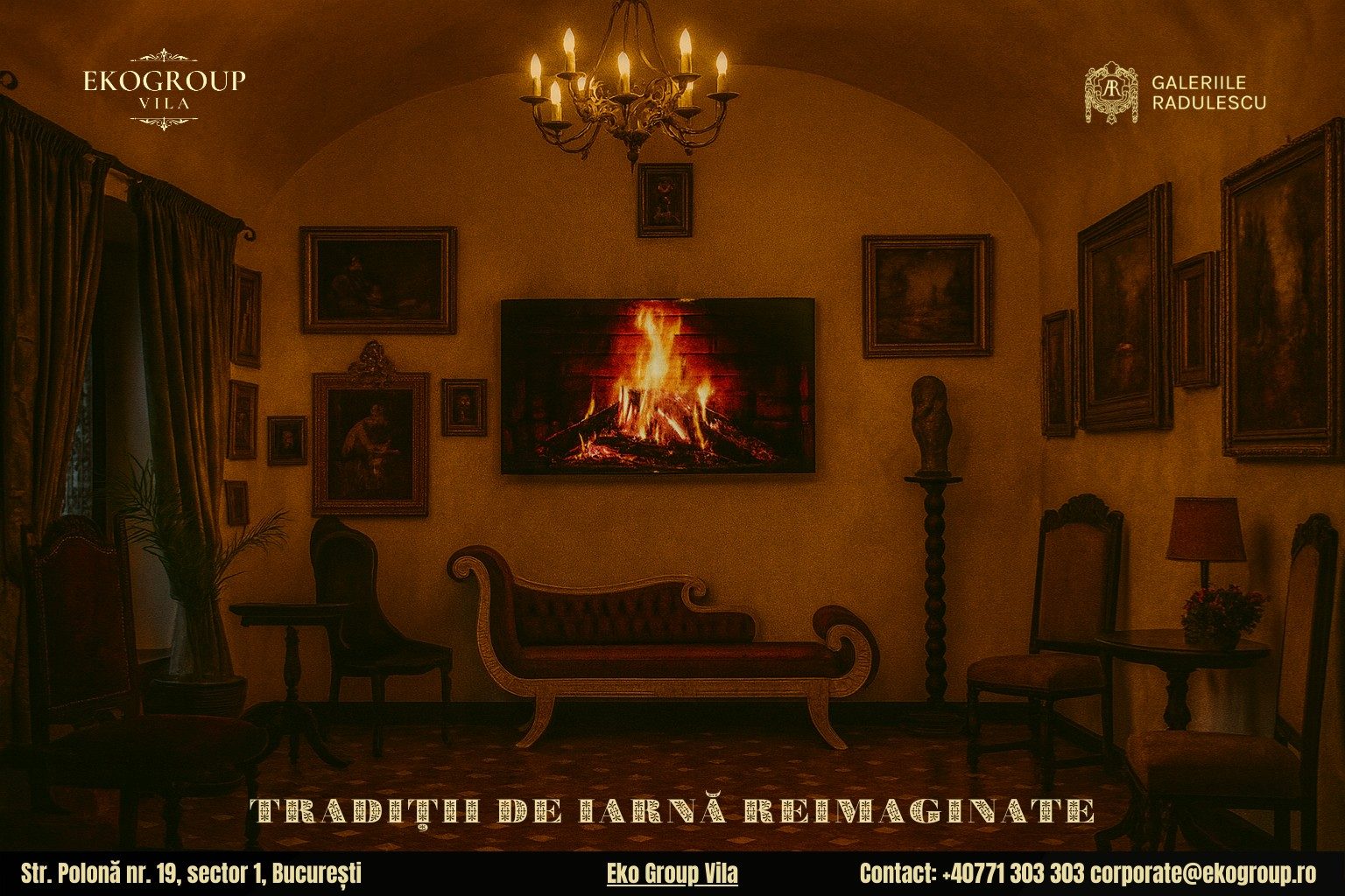 Obiceiuri de iarnă din Bucureștiul regal, reînviate în expoziția Crăciunul anilor ’30 de la Eko Group Vila 1 Obiceiuri de iarnă din Bucureștiul regal, reînviate în expoziția Crăciunul anilor ’30 de la Eko Group Vila