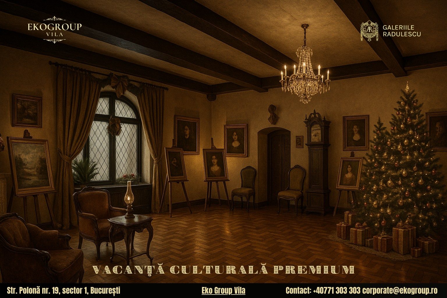 Vacanța de Crăciun în stilul anilor '30: o experiență culturală unică la Eko Group Vila 4 Vacanța de Crăciun în stilul anilor ’30: o experiență culturală unică la Eko Group Vila